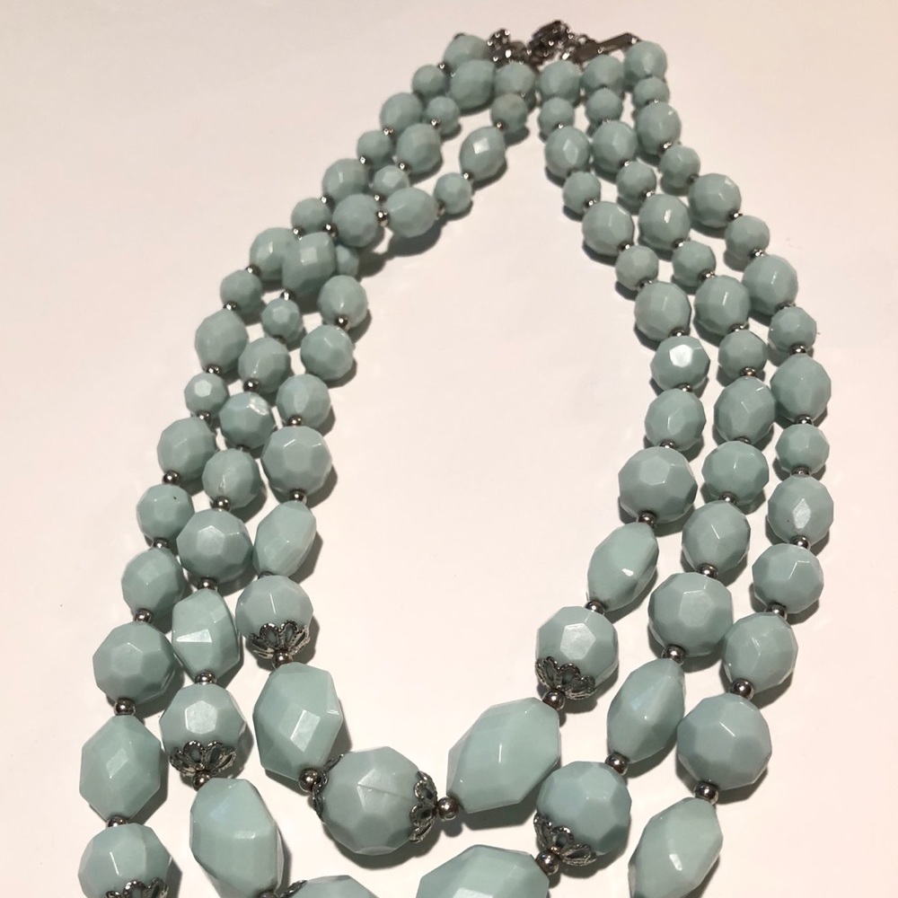 Mint and Silver Necklace
